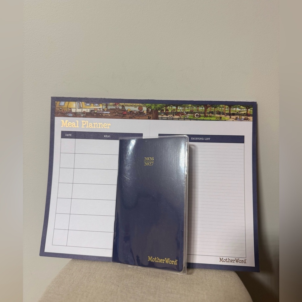 NWOT MotherWord Meal Planner and Small Calendar Set